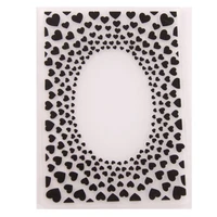 love heart plastic embossing folders template for diy scrapbooking crafts making photo album card holiday decoration
