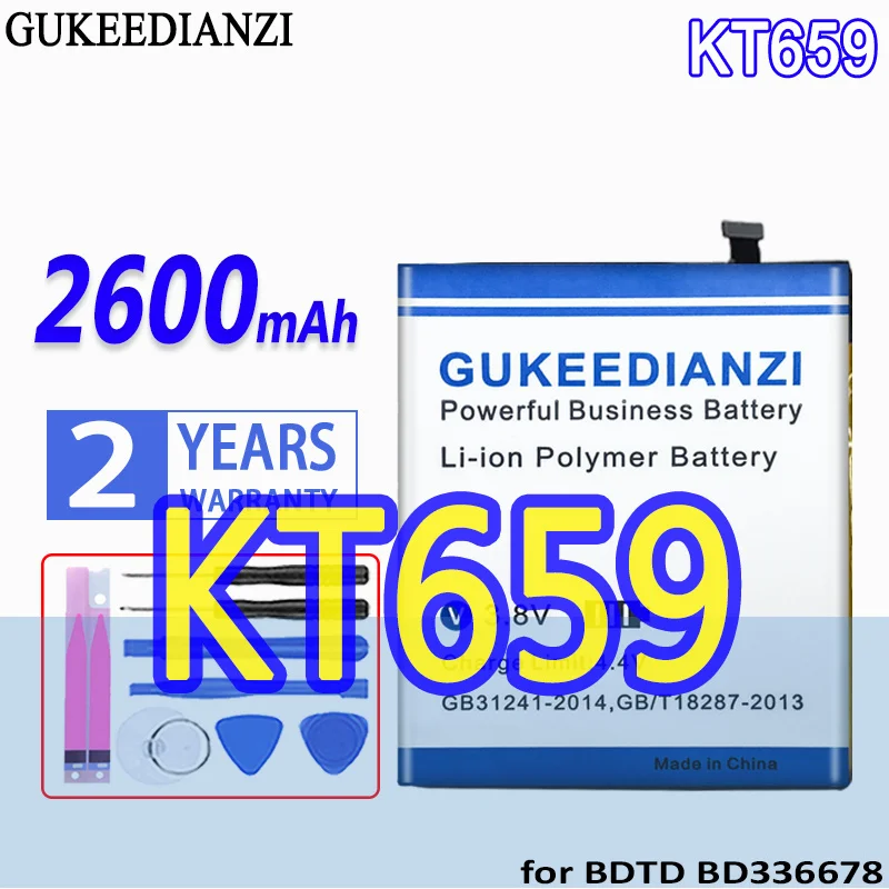 

Bateria KT659 2600mAh High Capacity Battery For BDTD BD336678 High Quality Battery