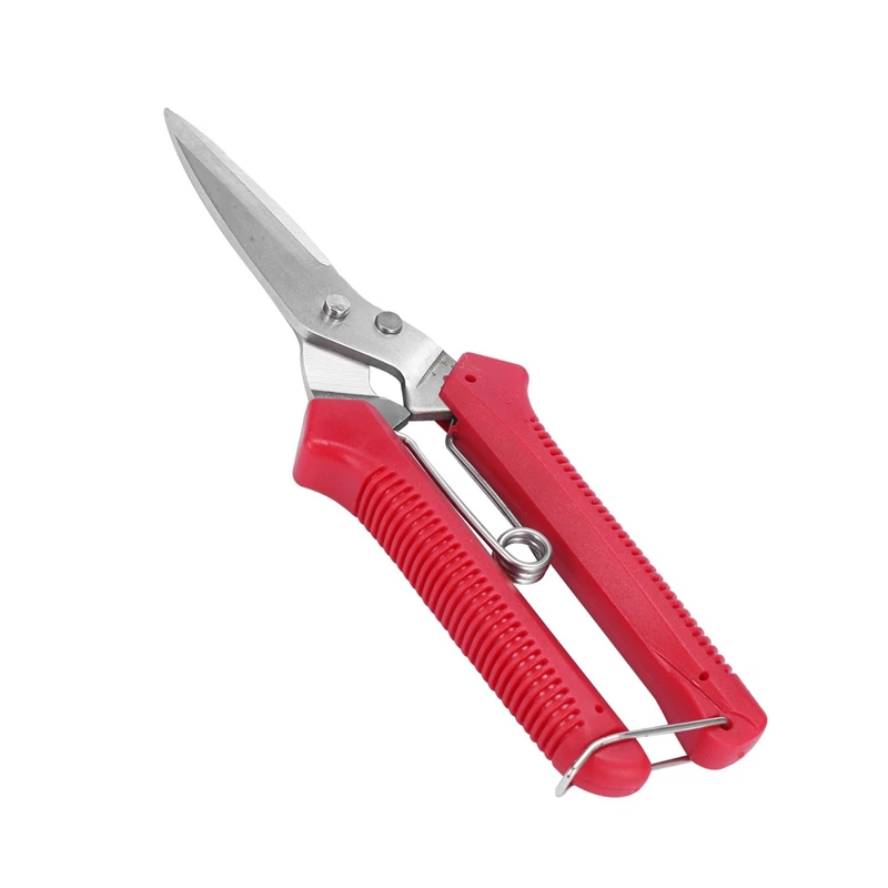 

2X Gardening Hand Pruner Garden Scissors Pruning Shears Micro-Tip Pruning Snips Leaf Trimmer Straight Florist Scissor