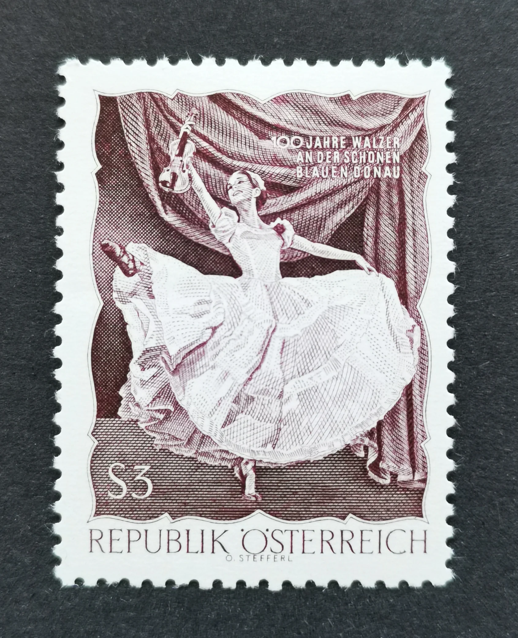 

1 шт./компл. новый Австрийский почтовый штамп 1967 синяя гравировка на Дунае почтовые штампы MNH
