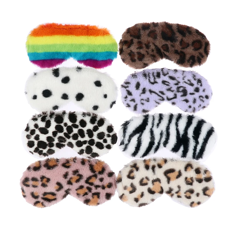 

1 шт., плюшевая маска для сна, с кроличьими волосами