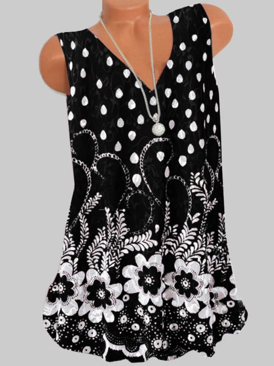 Майка женская с цветочным 3D принтом модная уличная одежда топ без рукавов