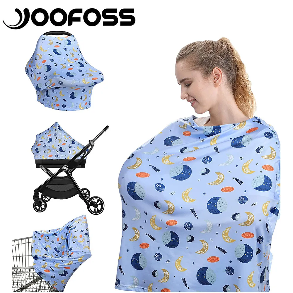 

Yoofoss Nursing Cover Breastfeeding Scarf - Baby Car Seat Covers, Infant Stroller Cover maternity lactation Breastfeeding apron