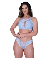 imi lingerie set cropped double wire in lace elegance