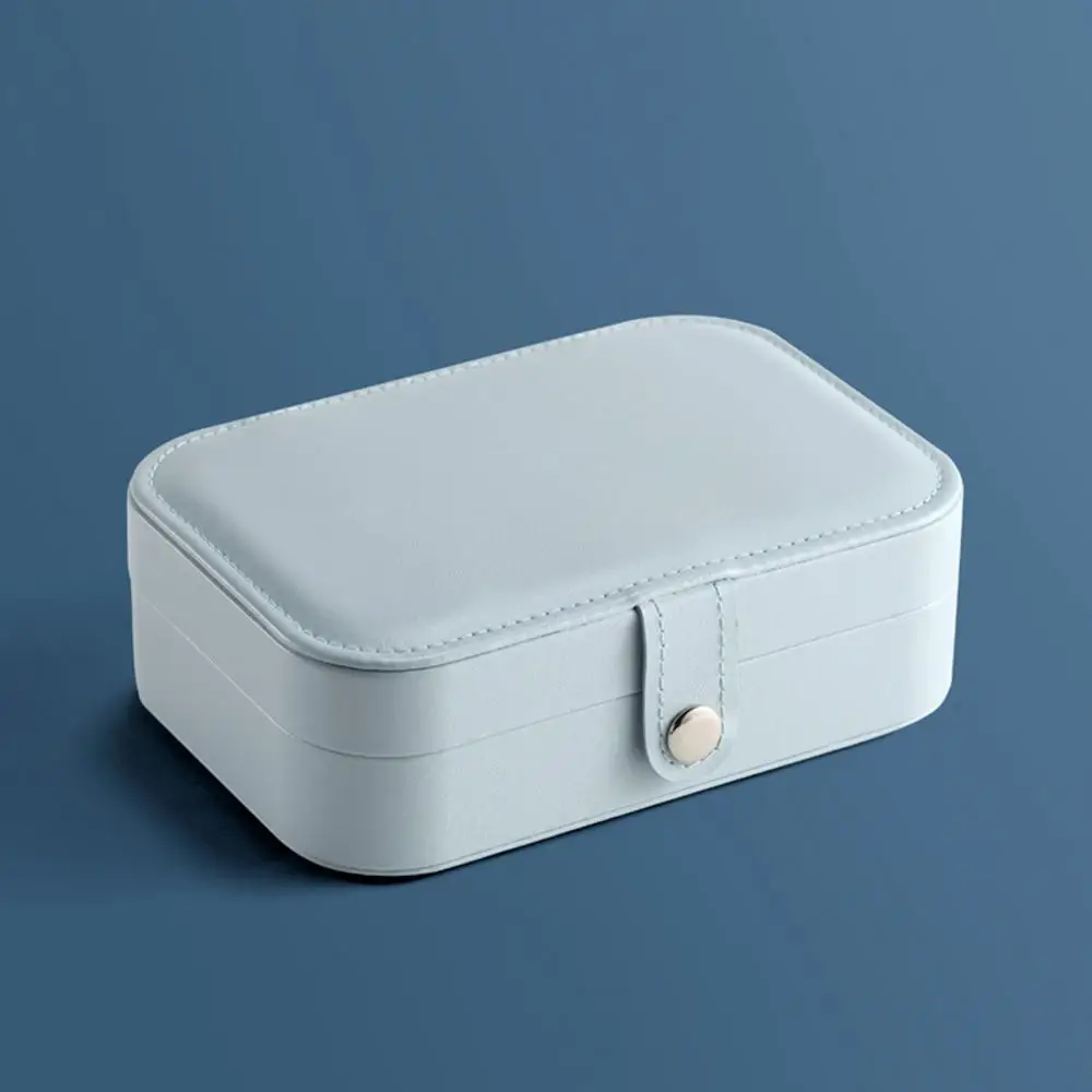 

Portable Jewelry Jewelry Box Ring Storage Faux Leather Earring Necklace Lipstick Pouch Box