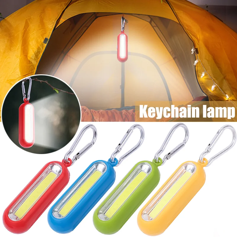 

Portable Mini Light Keychain Pocket Flashlight 3 Modes LED Light Multicolor Flashlight Keychain Lamp Carabiner Camping Hiking