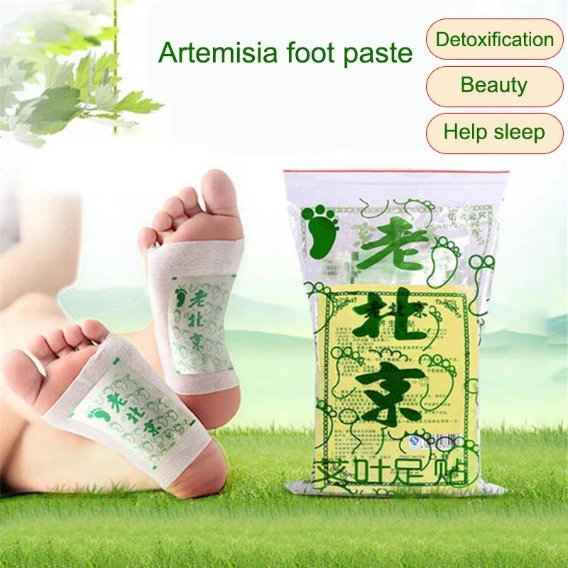 

50 Pcs Wormwood Foot Patch Detox Relieve Stress Good Sleeping Relax Patches Moisture Foot Patch Skin Care Products