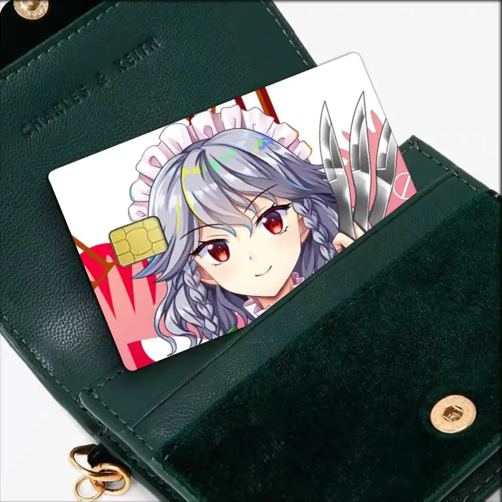 Фото Водонепроницаемая пленка-наклейка Izayoi Sakuya TOUHOU Project для кредитных карт, дебетовых карт, банковских карт, проездных на автобус №3