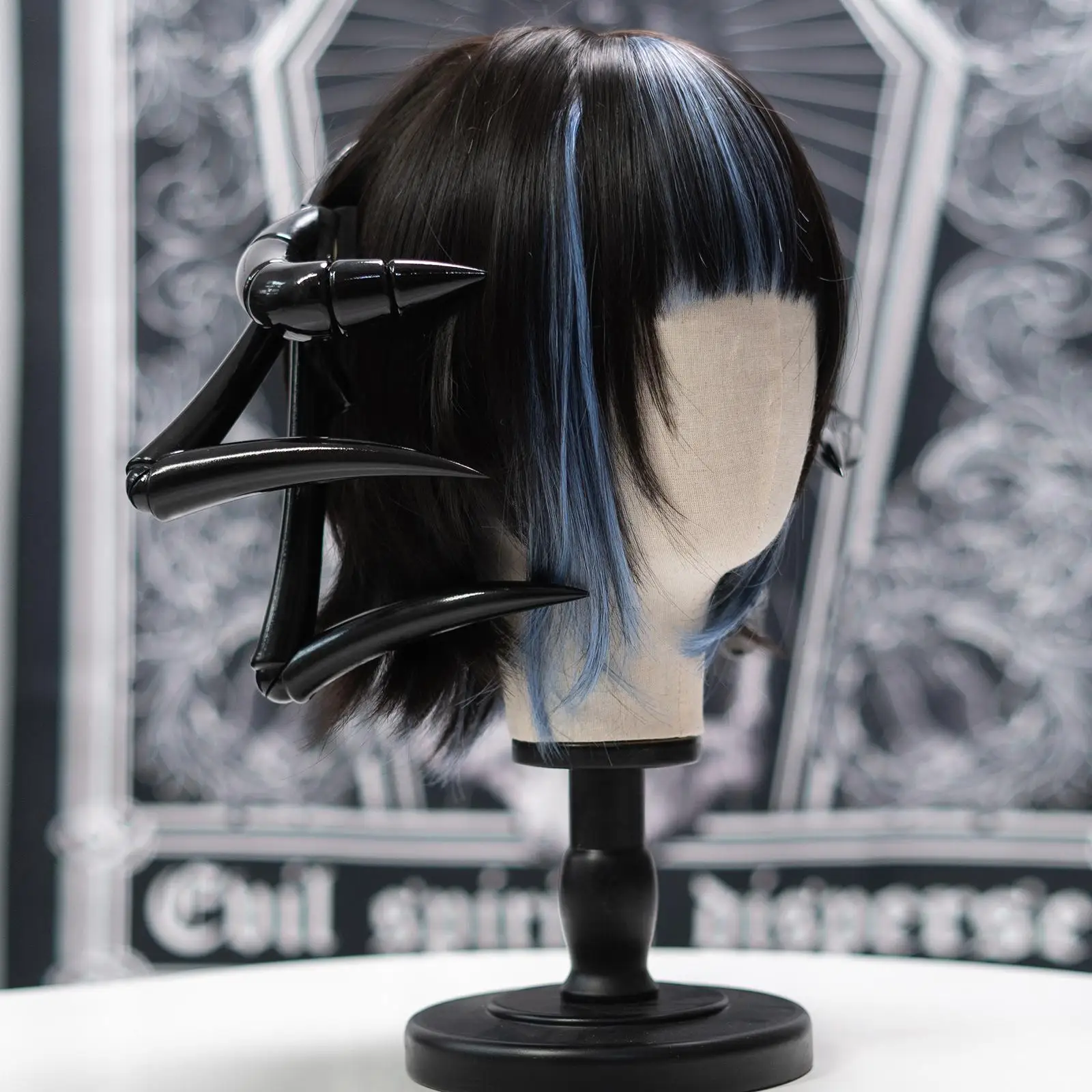 Функция темный головной убор Лолита костюм на Хэллоуин рога дьявола косплей панк