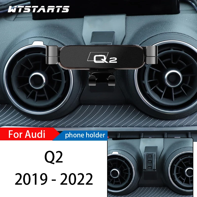 

Автомобильный держатель для телефона, подставка для Audi Q2 SQ2 2019-2022, регулируемый штатив для GPS навигации, аксессуары для интерьера автомобиля
