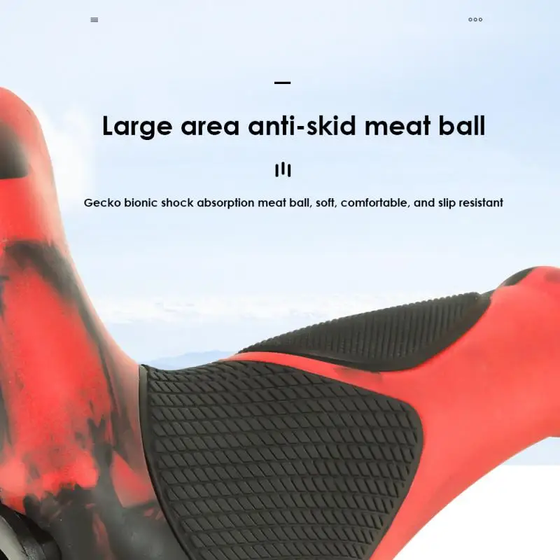 

1 Pair Mountain Road Bicycle Handlebar Grips Ergonomic Rubber Bike Handle Grips Cycling Riding Bicycle Handlebars Grips