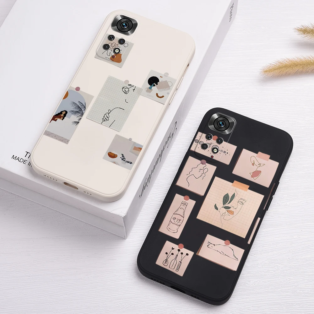 

Label Pattern Phone Case For Xiaomi Redmi 10 9T 9C NFC 9A 9 8A 8 Pro 7 6A 6 Silicone Cover Redmi K50 K40 K30 K20 Pro K30S K30i