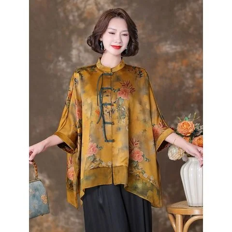 Autumn New StyleChinese Style Prints Shirt For Women Traditional Chinese Clothing Comfortable Retro Hanfu Cheongsam Spring