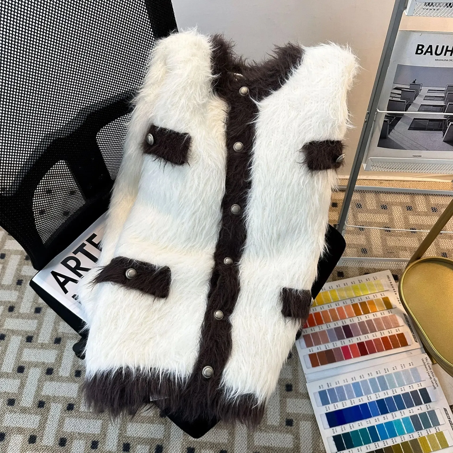 Осень/зима 2023 новый мужской норковый свитер куртка Sensibility Nichetweed стильный цветной