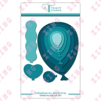 new scrapbook embossing decoration metal cutting dies celebration balloons die set diy gift card craft blade punch reusable mold