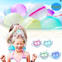 6pcs water bomb splash balls reusable water balloons absorbent ball outdoor pool beach play toy pool party water games pool toy