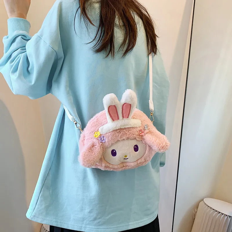 

Новинка Sanrio My Melody милые кавайные игрушки фотокосметика для девочек сумка на плечо рождественские подарки для друзей