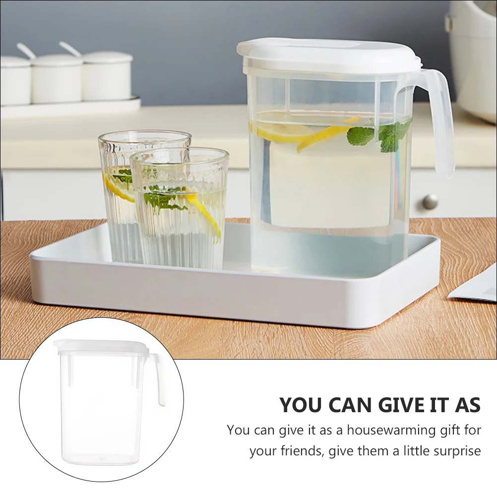 Чайник пластиковый кувшин для напитков с крышкой горячая вода сок чай горшок