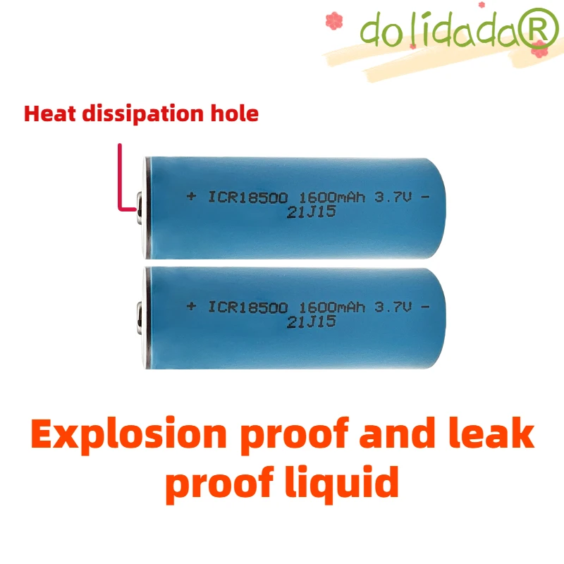 

3.7V 18500 1600Mah Rechargeable Ion Battery Suitable For Led Flashlight Electronic Cigarette Small And Portable Reserve Battery