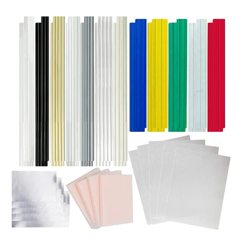 

106 шт., пластиковые сварочные прутки для автомобильного бампера, байдарки с армированной сеткой из нержавеющей стали, повседневный набор для сварки пластика