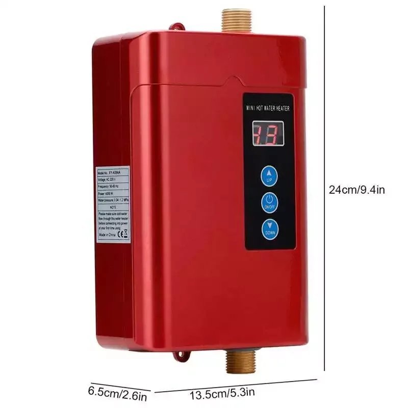 Household Mini Electric Water Heater Instant Tankless Water Heater Heating Machine US/EU Plug enlarge