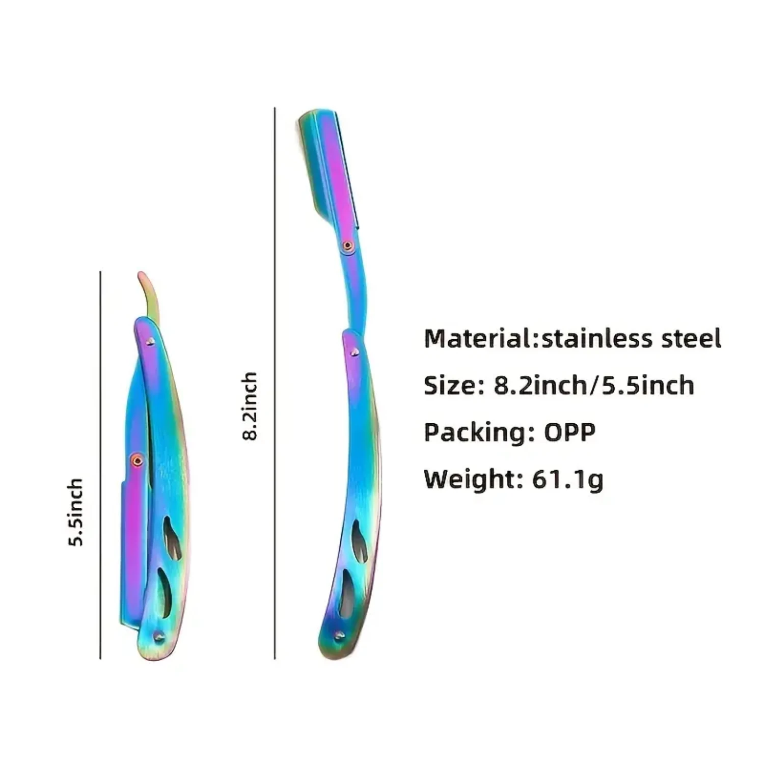 Высококачественный складной стальной нож для бритья Ultimate Barber одобренный прямым