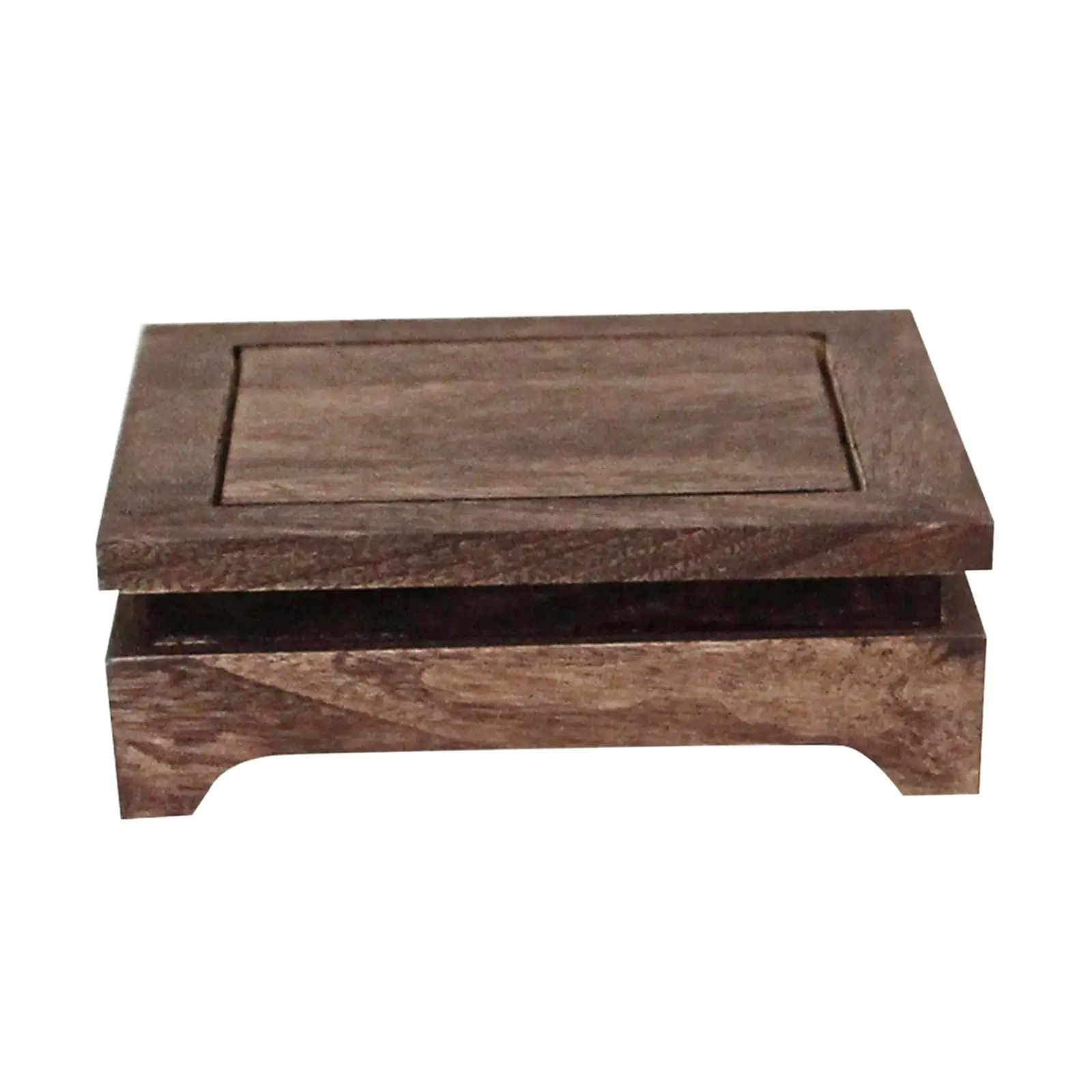 

Rectangular Base for Collectibles Teapot Base Figurine Craft Wooden Pedestal