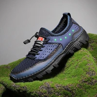 mens professional golf shoes summer mesh breathable non slip comfortable golf shoes outdoor training walking golf shoes