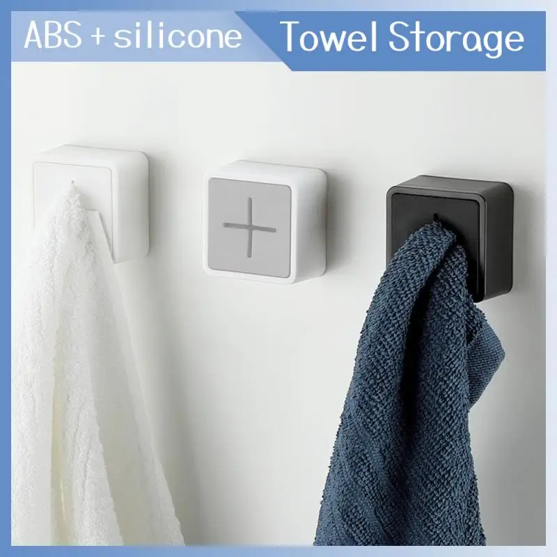 

Bathroom Waterproof Dishcloth Clip Wall Mounted Storage Rack Towels Storage Kitchen Rag Organizer Punch Free Towel Plug Holder