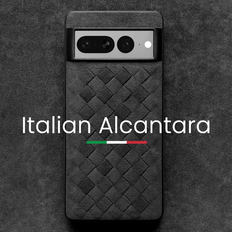 

ALCANTARA Weave Case for Google Pixel 7 Pro 7A 6A 6 5G Luxury Sportscar Interior Same Leather Protection Back Cover