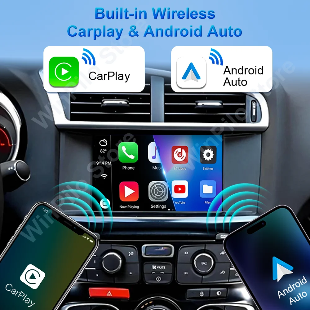 Фото Автомагнитола Android 16 для Citroen C4 C4L DS4 2011-2016, мультимедийный видеоплеер, Carplay, GPS-навигация, головное устройство 4G №3