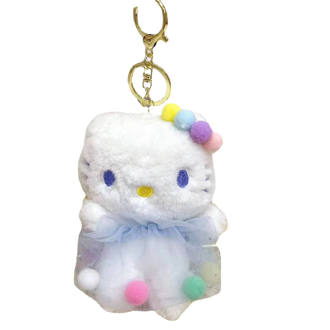 Новая симпатичная кружевная подвеска в виде кошки мягкая плюшевая кукла модный