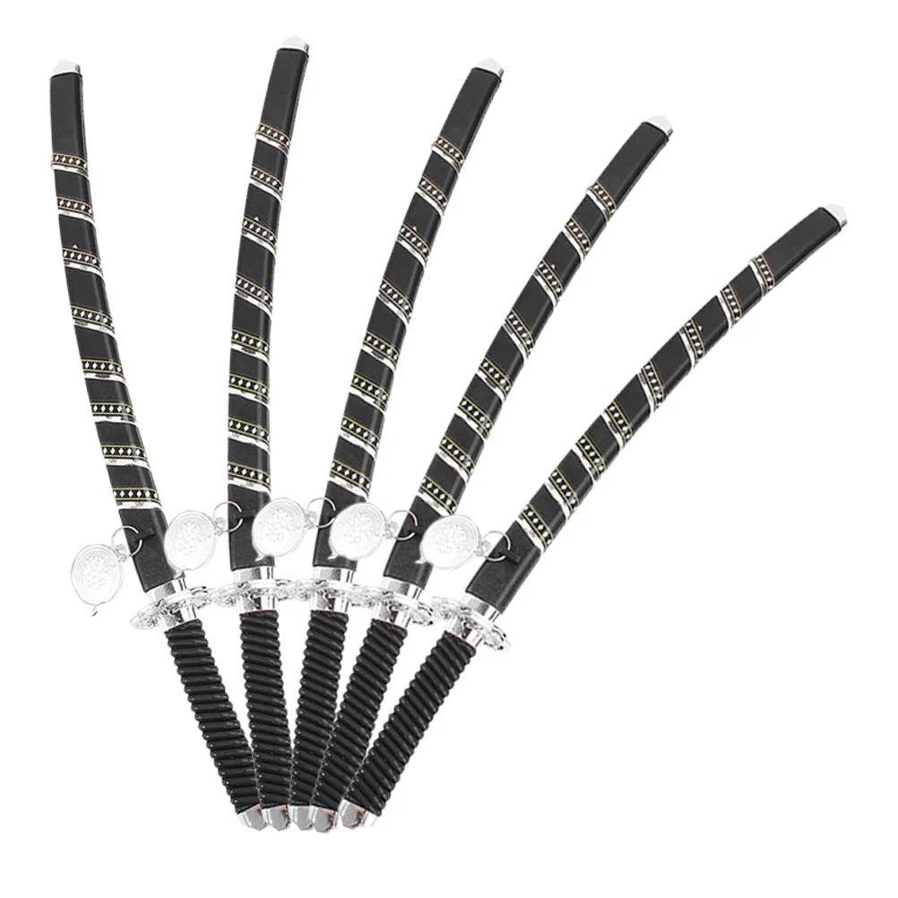 

1 Набор 5 шт. меч игрушки японские самурайские мечи Забавный реквизит для косплея