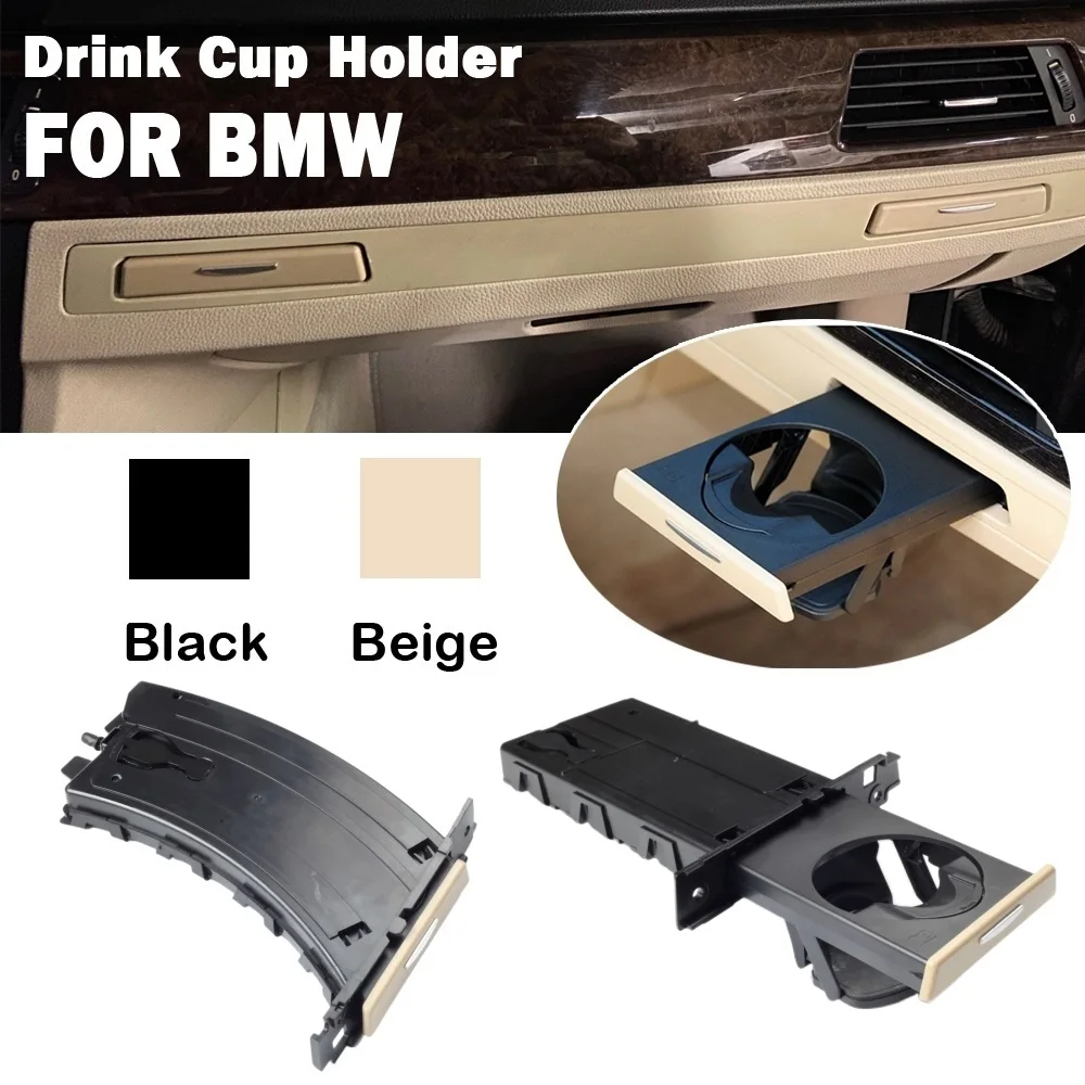 

Retractable Front Driver Left Side Drink Water Cup For BMW E90 E91 318I 325I 328I 51459173463 51459173469 Beverage Holder