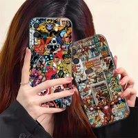 popular marvel phone case for samsung galaxy s20 s20fe s20 ulitra s21 s21fe s21 plus s21 ultra liquid silicon back coque black