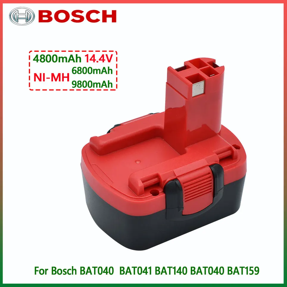 

Bosch 14.4V 4800mAh of Bosch battery 14.4V 6800mAh 9800mAh BAT159 BAT038 BAT140 BAT040 BAT041 rechargeable NI-MH battery