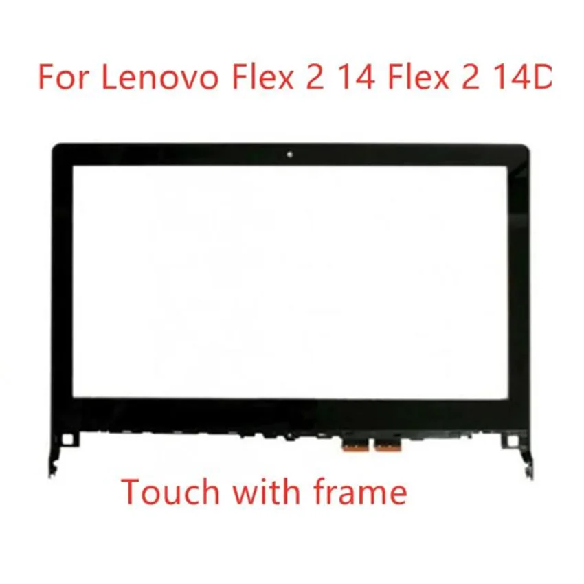 

14 "для Lenovo Flex 2 14 flex 2-14 Flex 2 14D передняя внешняя Сенсорная панель дигитайзер стекло объектив сенсор Замена + рамка