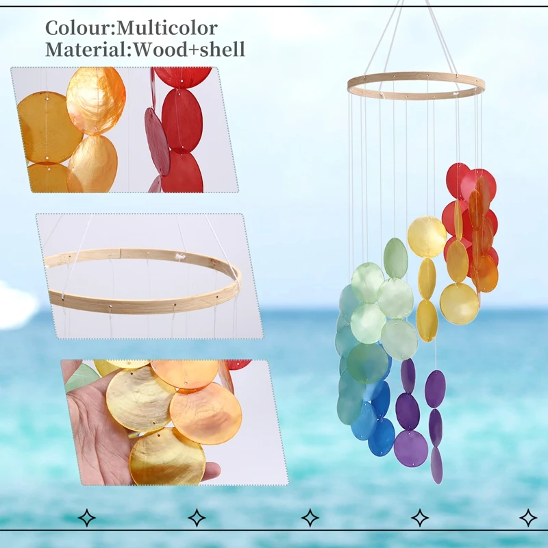 Натуральная ракушка колокольчики Ловец снов ремесло уличное украшение для двора