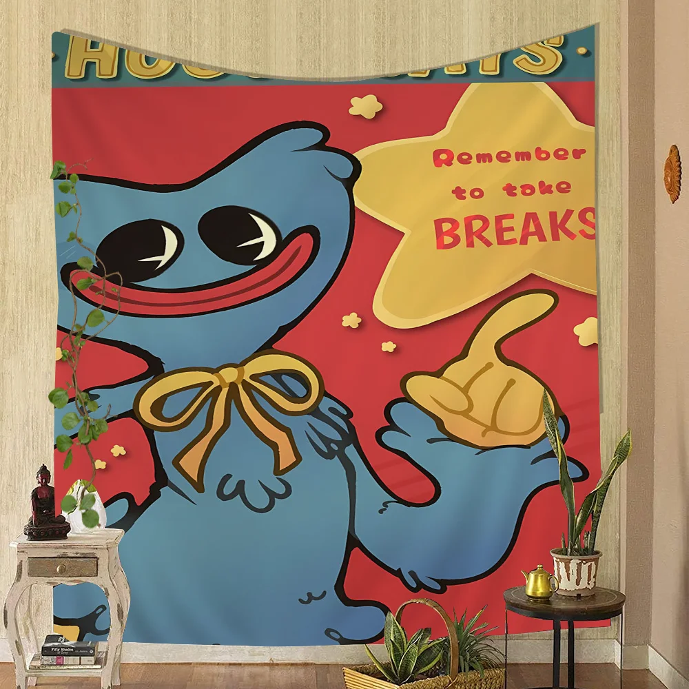 Самоклеящийся Настенный Гобелен H-Huggy-W-Wuggy Широкоформатный Научно-фантастический