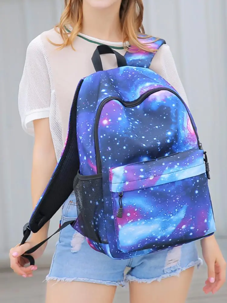 Galaxy Backpack School College Laptop USB Charging Port Backpack for Teenagers Boys Girls Bags Star Universe Space Bookbags