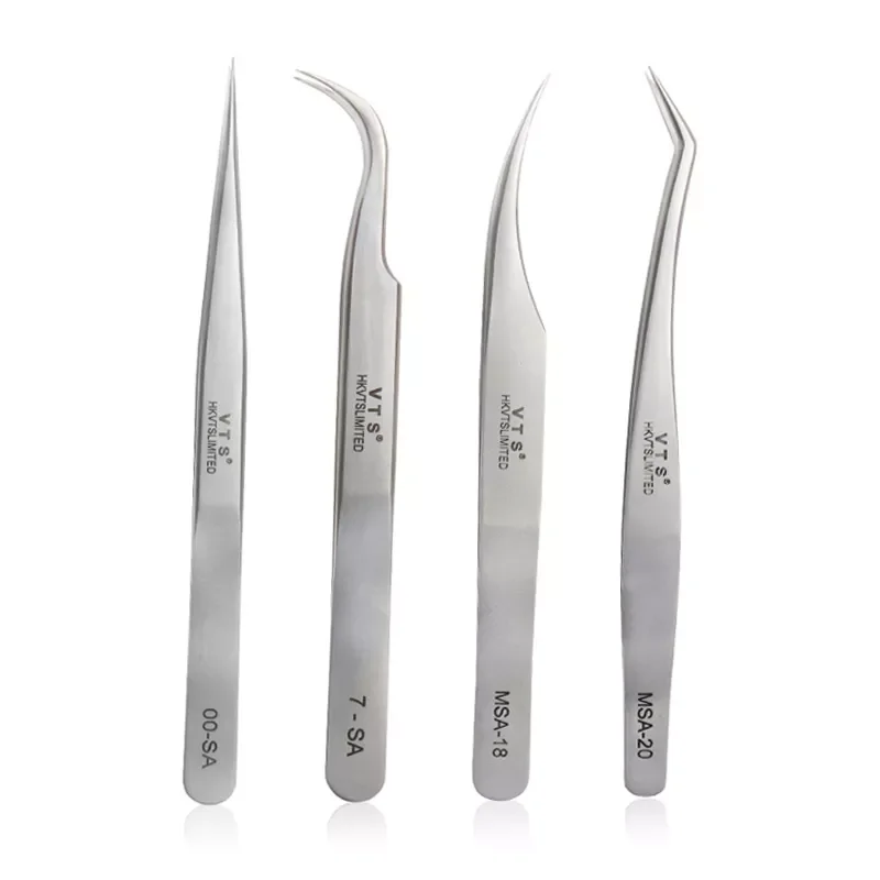 

PC Anti-static Stainless Steel Eyebrow Tweezers 3D Volume Eyelash Extension Grafting women Makeup Tools