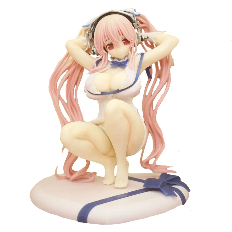 18cm Anime Sexy Girl SUPERSONICO Action Figure Original Girls Band Sonico Niko Model Sonicomi Hestia Figures Kawaii Adults Gifts
