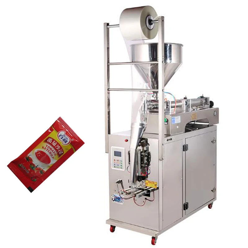 

Автоматическая упаковочная машина для жидкой пасты для соуса чили, арахисового масла, машины для розлива Меда, автоматическая упаковочная машина