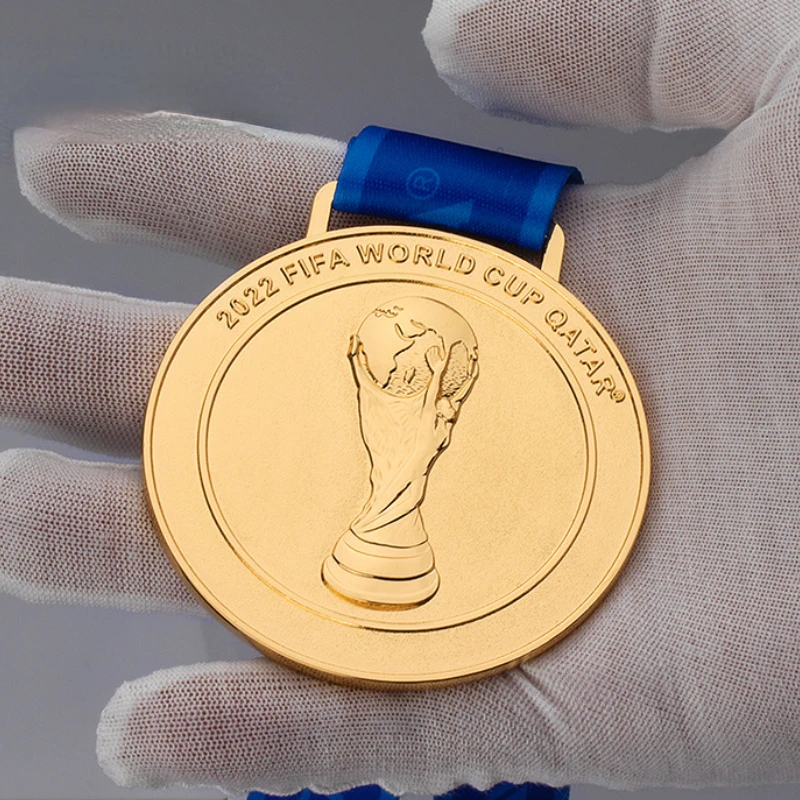 Медаль чемпионата мира по футболу 2022 медаль чемпиона значки копия золотой и