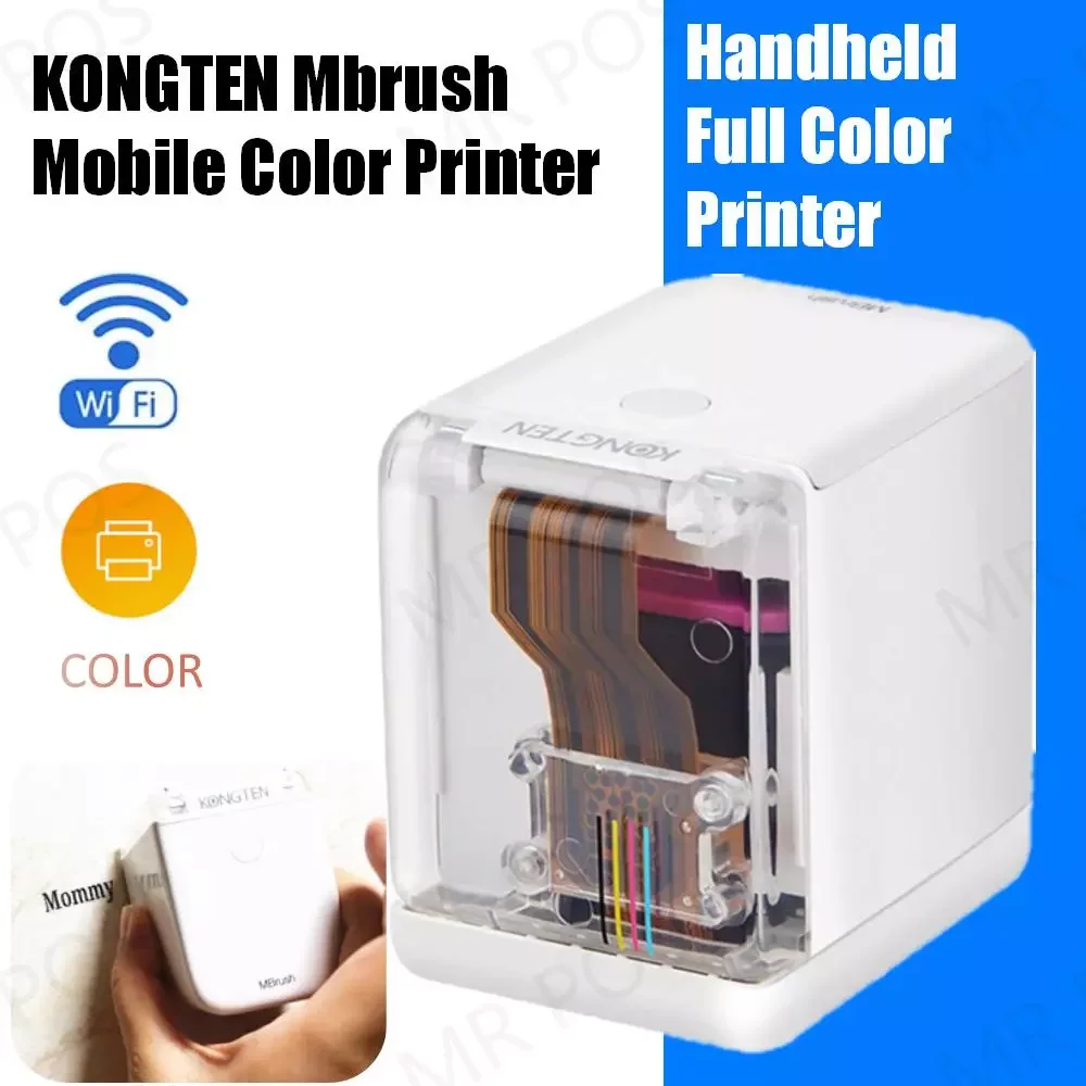

New Kongten Mbrush Handheld Printer Portable Mini Inkjet Mobile Color Printers Customized Code Label Symbol Pattern Temporary