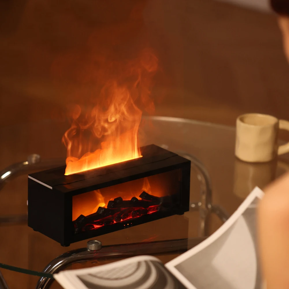 3D пламенный камин машина для ароматерапии красочный увлажнитель с дистанционным