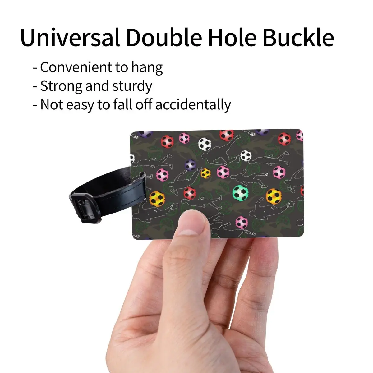 Изготовленные на заказ футбольные багажные бирки для дорожного чемодана