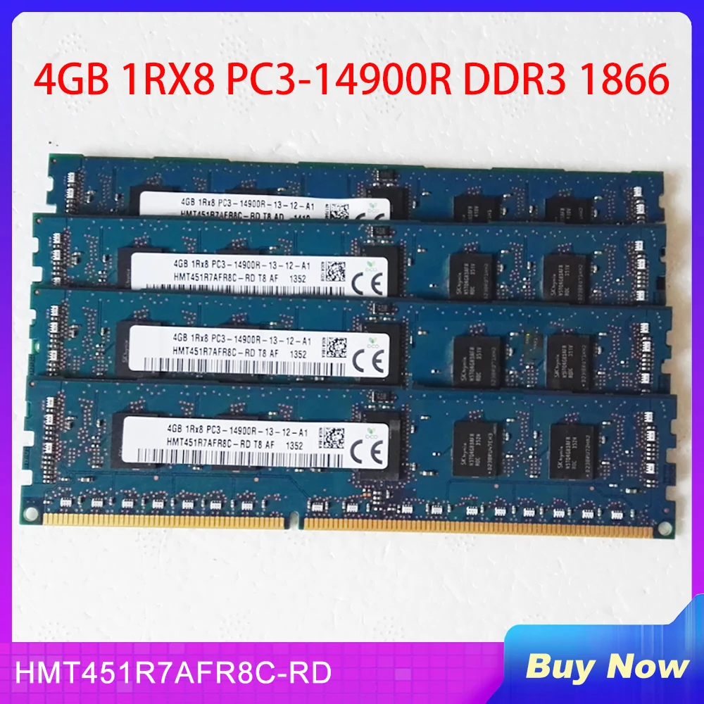 Серверная память для SK Hynix RAM 4G 4GB 1RX8 PC3-14900R DDR3 1866 REG ECC HMT451R7AFR8C-RD