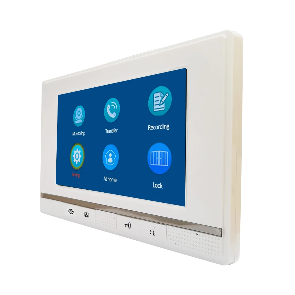 Скидка Dragonsview 7-дюймовый Домашний домофон, наружный дверной звонок, камера, видеодомофон с электронным замком, разблокировка, защита от дождя