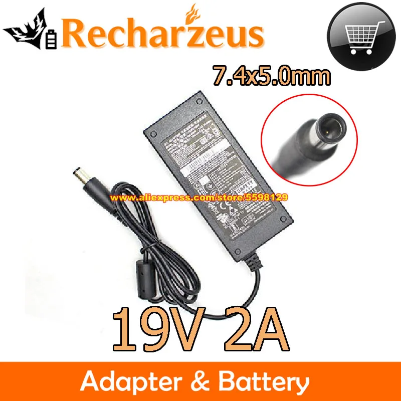 

Подлинный 19V 2A 38W AOC адаптер переменного тока ADPC1936 источник питания с наконечником 7,4x5,0 мм зарядное устройство для монитора